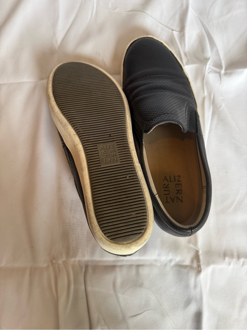 Naturalizer Black Slip-On Women's Casual Flats